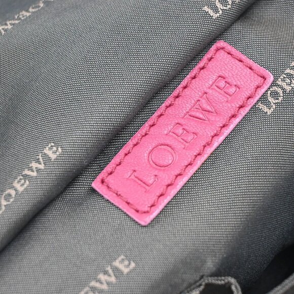 LOEWE Anagram Logo Nappa Aire Hand Bag Leather Pink GHW Spain 84EF792 - Picture 12 of 15